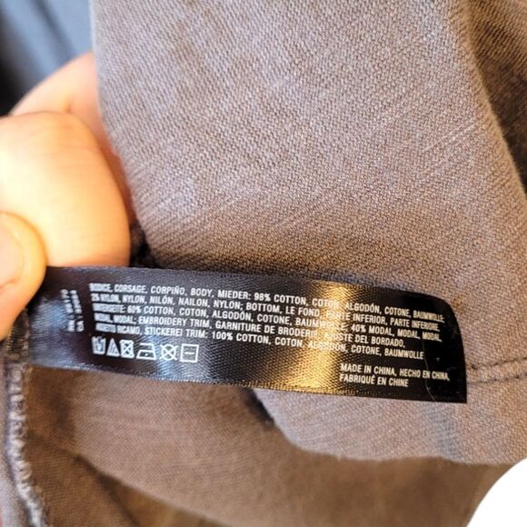 Saturday Sunday Anthropologie Mauve Purple Embroidered Back Cardigan - Picture 6 of 6